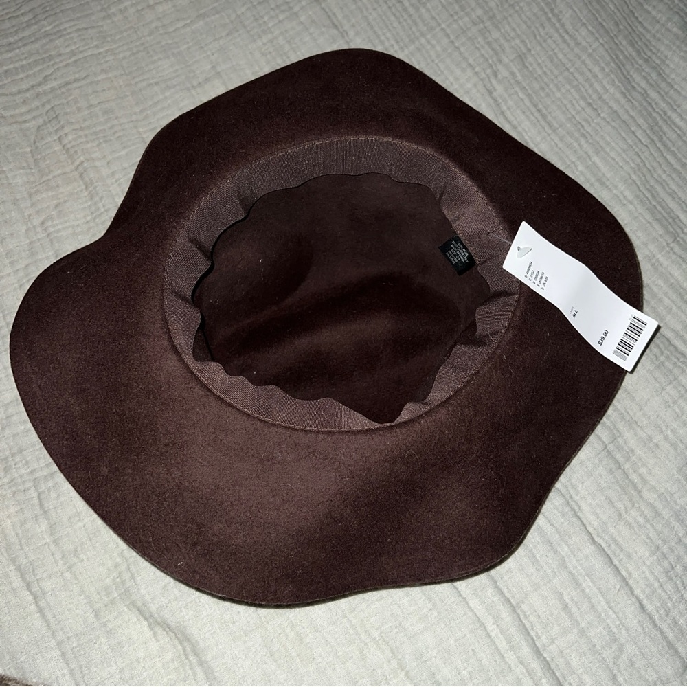 UO Urban Outfitters Boho Chocolate Brown Wool Hipster Hat - Picture 3 of 10